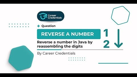 Java Tutorials: Reversing an Integer | Career Credentials #getplaced