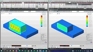 Mass concrete heat of hydration analysis with and without cooling pipe