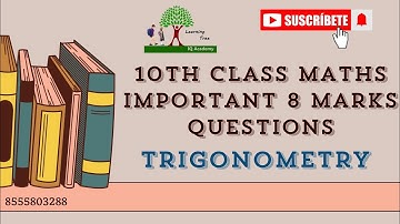 trigonometry / 10th class maths important questions / cbse maths / 8 marks questions / Anwar sir