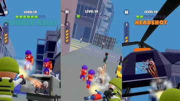 Run n Gun - Aim Shooting Gameplay walkthrough (Android & iOS)