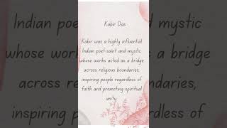 Kabir Das A Mystic Poet Who Spoke Of Simplicity, Humanity, And Devotion Through Timeless Dohe.