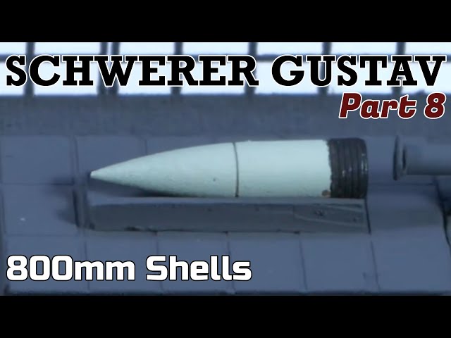 800 mm shell, used by Schwerer Gustav and Dora. Largest gun in