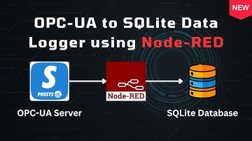 OPC-UA to SQLite Data Logger using Node-RED