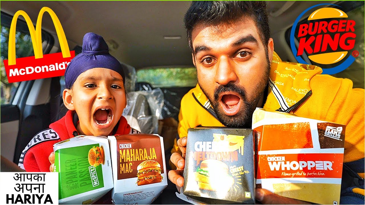 McDonalds VS Burger King | Hariya VS Agam | Ultimate Fast Food Challenge with a MUMBAIYA TWIST 