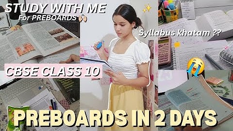 STUDY WITH ME 📖 FOR PRE-BOARDS *PRODUCTIVE ROUTINE* CLASS 10📑📚