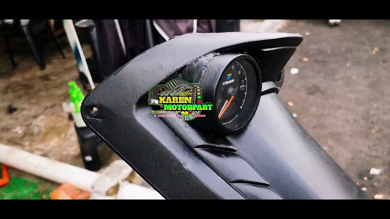 caracara pasang meter greddy rpm atau volt pada lc135 YouTube