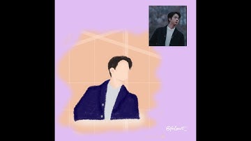 [Medibang Paint Android]One minute draw Kim Seok Jin - BTS | #Shorts Video By Falzart