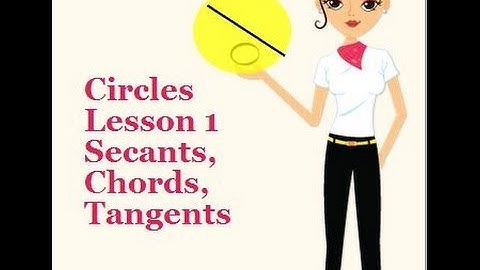 Circles Part 2 Lesson 1 Tangent,Secants, and Chords