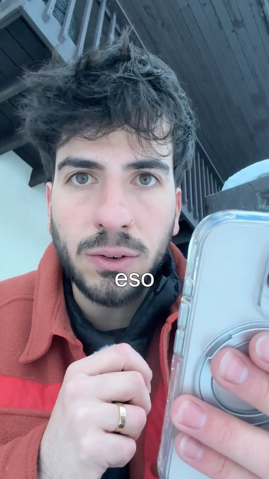 Me caí 100 veces esquiando.