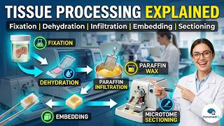 Tissue Processing Explained | Fixation, Dehydration, Paraffin Infiltration & Microtome Sectioning