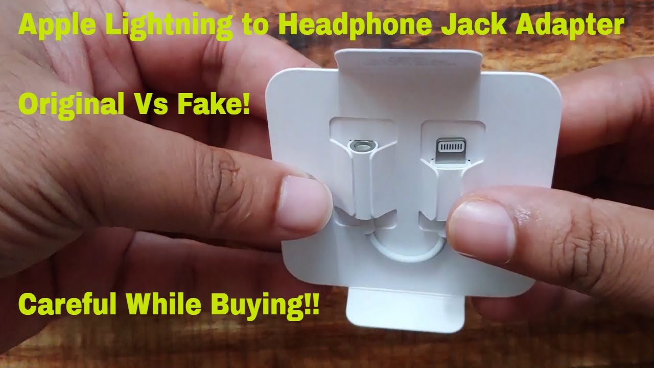 Lightning to 3.5 mm headphone jack adapter (FAKE VS REAL) +