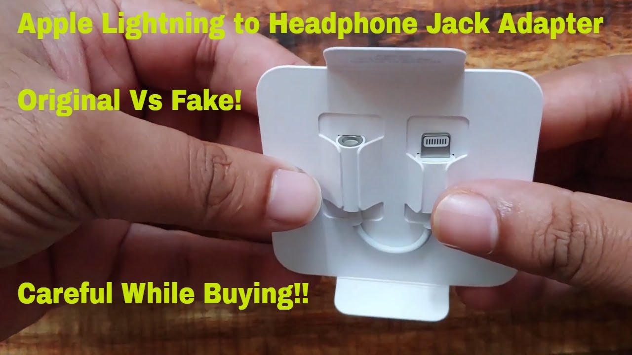 Apple Lightning to 3 5mm Headphone Jack Adapter | Original V/s Fake