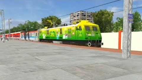 HALDIRAM WAP 7 WITH SUPÈRFAST EXPRESS ARRIVING PATNA Jn |MSTS OPEN RAILS|