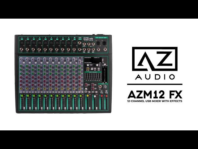 Mesa de Som 12 Canais Bluetooth AZ Audio AZM12FX USB Efeitos -  Distribuidora Oficial Armer Brasil