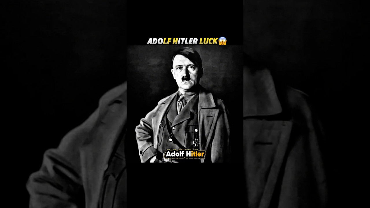 Unbelievable Luck of Adolf Hitler😱