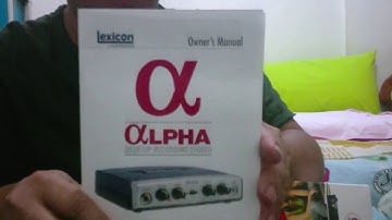Lexicon Alpha with Cubase LE5   Unboxing