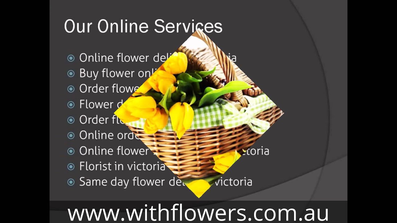 Online Flower Home Delivery Victoria YouTube