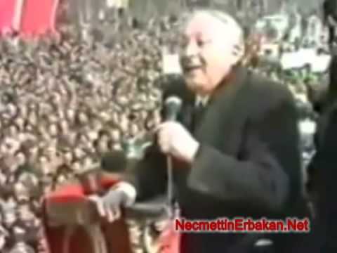 No 290 Prof  Dr  Necmettin ERBAKAN Kaos Dönemi Düzce Mitingi, MSP 1980