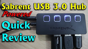 Sabrent 4 ports 3.0 USB Hub with individual port power Quick review
