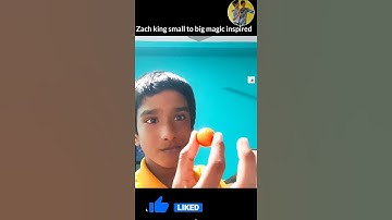 Zach king inspired small to big ball magic by vishnu mamidi #shorts