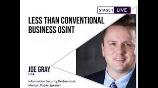 Less than Conventional Business OSINT  |  Joe Gray