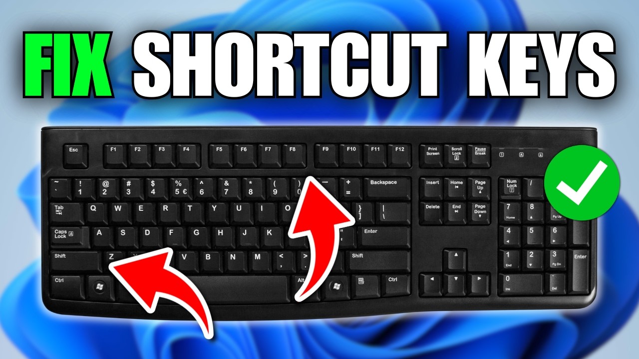 How To Fix Keyboard Shortcut Keys Not Working In Windows 11 - YouTube