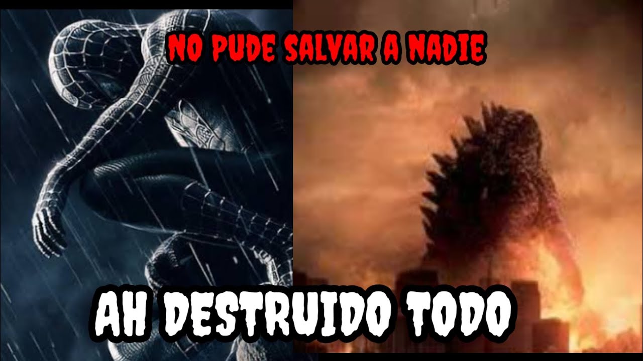 CREEPYPASTA SPIDERMAN + GODZILLA 1/3😈🐊🕷️