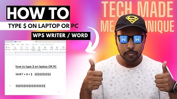How to type dollar symbol on wps | how to add dollar sign in wps writer | type $ on in wps writer
