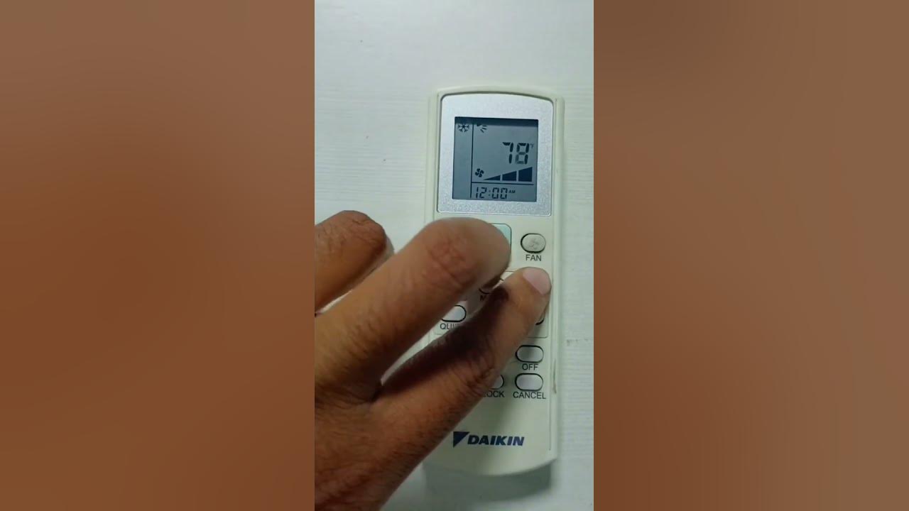 How to change temperature Celsius to Fahrenheit in daikin ac remote