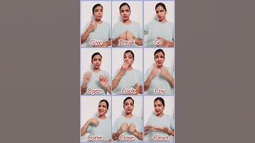 Learn basic words in English ISL