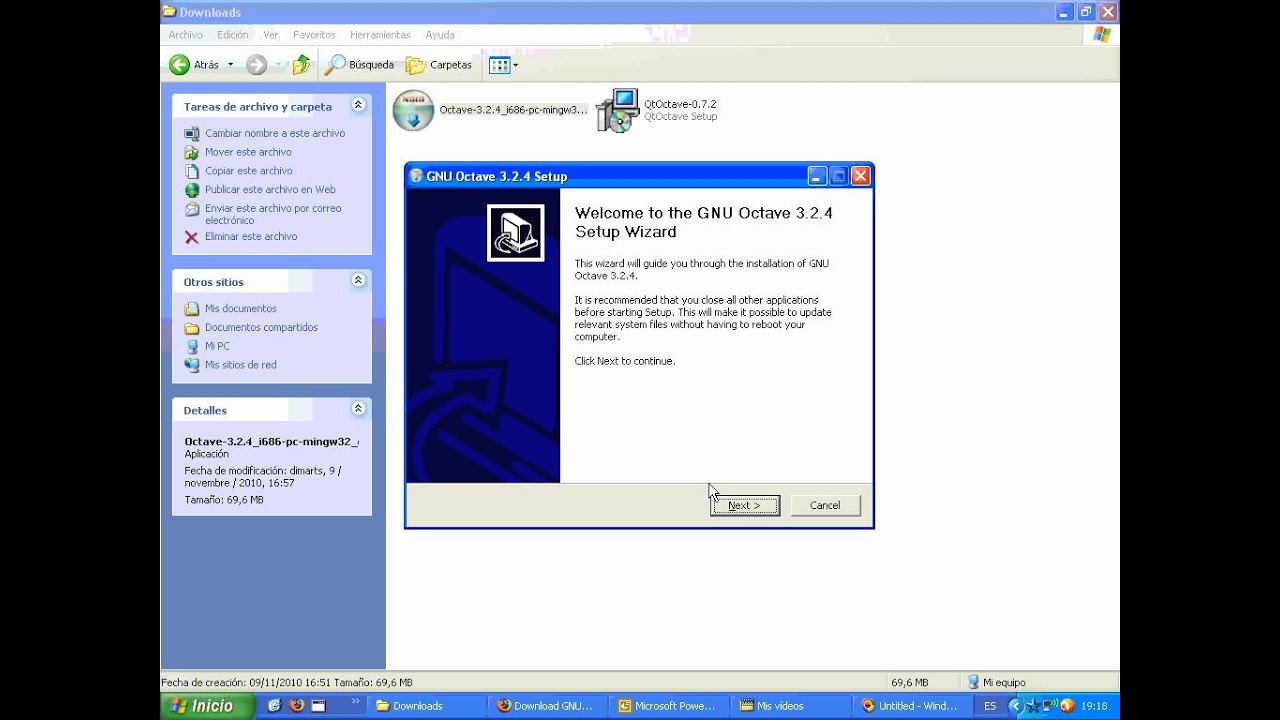 Octave installation youtube