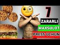 Top 7 zararli maxsulot qorin yoqotib press chiqarish    7     