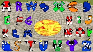 TORTURE ALL 3D ALPHABET LORE FAMILY in GIANT BIG LAVA FUNNEL Garry's Mod