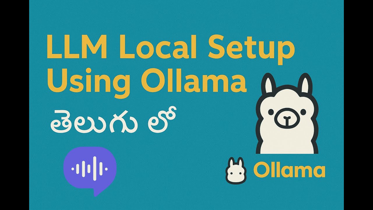 🤖 Generative AI ని Local గా Run చేయండి | LLM Local Setup using Ollama ...