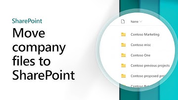 Move company files to SharePoint