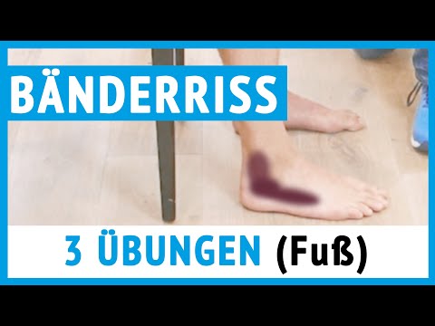 Bänderriss im Sprunggelenk | Schritt für Schritt Hilfe (Übungen)