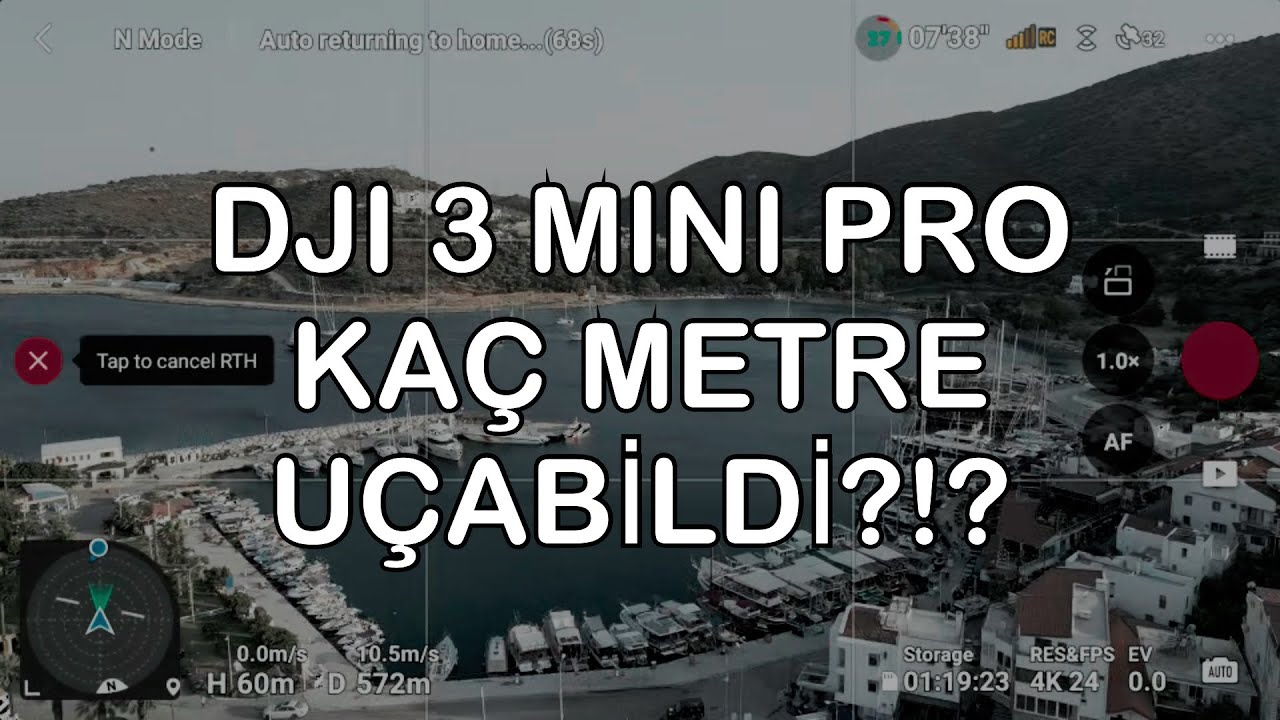 En kritik soru; DJI Mini 3 Pro Kaç Metre Uçabildi? Menzil Testi ( Range Test )!