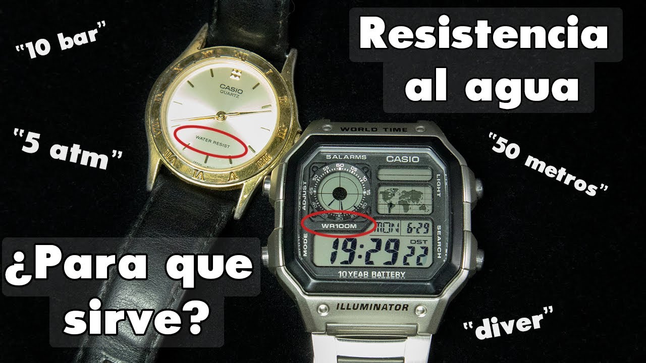 Relojes resistentes al agua: todo lo que necesitas saber