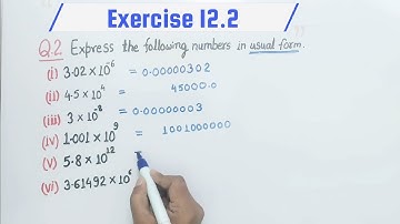 Exercise 12.2 Question 2 Class 8th Ch 12 Exponents and Power | Maths 8 NCERT | Ex 12.2 Q2 Class 8 |