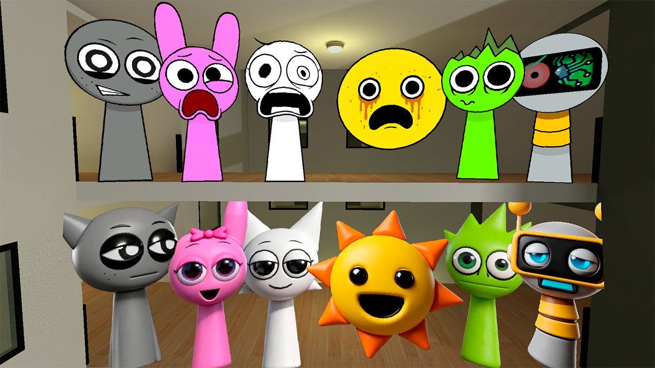 Sprunki 4K Wants to Get His Friends Back, From Sprunki without Parts