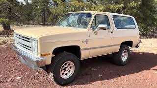 Chevrolet K5 Blazer 1986, Moteur V8 305, Boîte 700R4, Rapport De Pont 3,73, 4X4, Version Custom D...