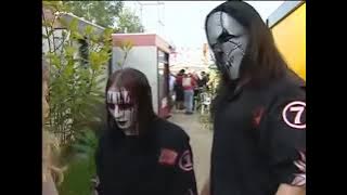 Slipknot - Joey & mick interview - pukkelpop, Domein kiewet, Hasselt, Belgium, 2000.08.25