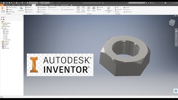 HOW TO DRAW NUT IN AUTODESK INVENTOR