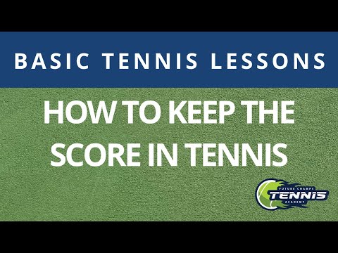 Scoring a tennis match, Tennis lessons for kids