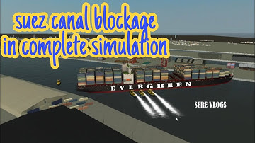 Suez Canal Animation | Complete story in Simulation |Simulation of Evergiven Accident |Deck view Cam