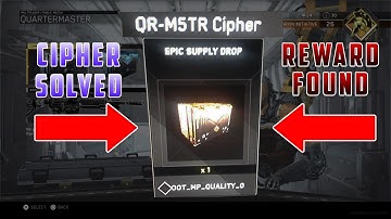 INFINITE WARFARE CIPHER CODE FINALLY SOLVED! IW QUARTERMASTER CIPHER CODE! (IW QR-M5TR CIPHER UPDATE