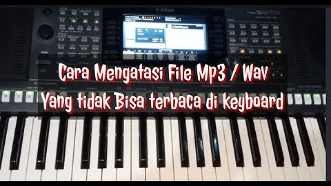 How to deal with MP3/Wav files not being read on the keyboard