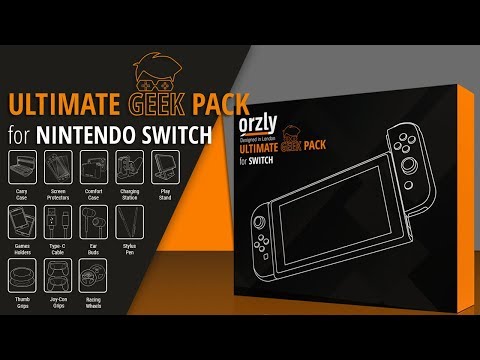 The must have ULTIMATE Nintendo Switch Accessories Pack 2020 - Orzly Geek Pack