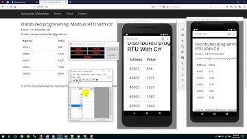 💢 Distributed Programming: Modbus RTU With C#(ASP.Net MVC Real-Time)