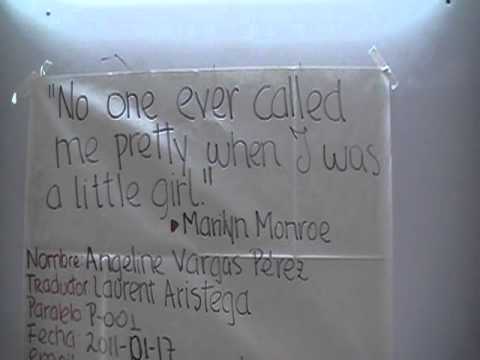22ma da CLASE QG I con frase de Marilyn Monroe, PO...